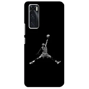Силиконовый Чехол Nike Air Jordan на Виво В20 СЕ (Джордан)