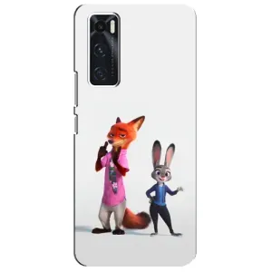 Силиконовый чехол с принтом Зоотрополіс для ViVO V20 se (Джуди и Ник)