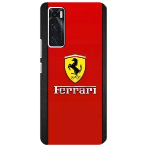 Силиконовый бампер с картинкой машины на ViVO V20 se (Ferrari Logo)