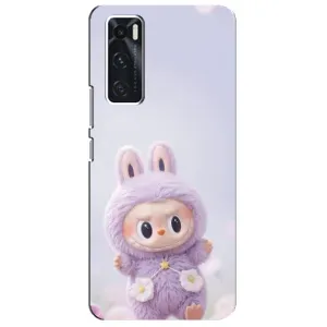 Чехол с принтом Лабубу для ViVO V20 se (Фиолетовый Лабубу)