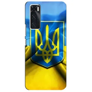 Чехол с картинкой (Патриотический ГЕРБ) на ViVO V20 se (Герб и Флаг Украины)