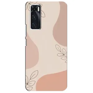 Чохол квітковий дизайн для ViVO V20 se (Кориневий фон)