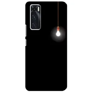 Чехол с картинками на черном фоне для ViVO V20 se (Лампочка)