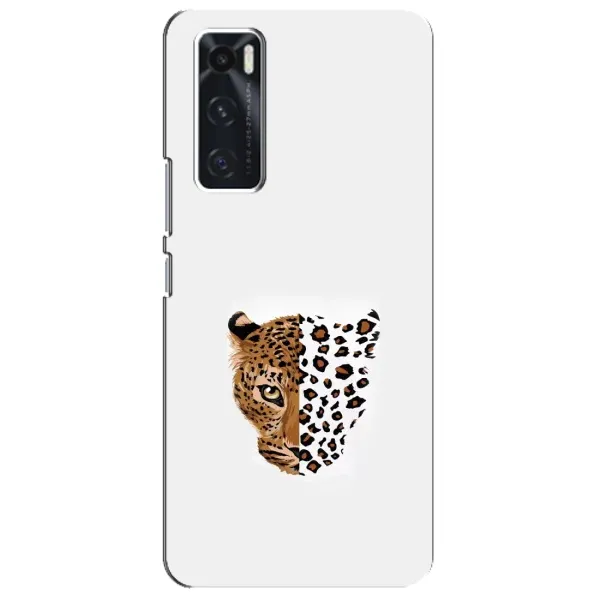 Чехол с рисунком «Леопард на белом» для Vivo V20 se Чехол с рисунком «Леопард на белом» для Vivo V20 se