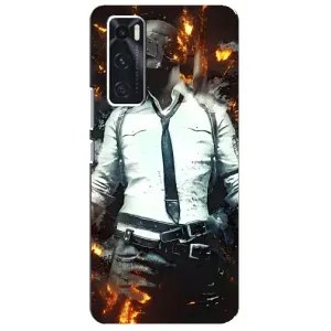 Чохол з картинкою "Герой Pubg" на ViVO V20 se (Man Пубг)