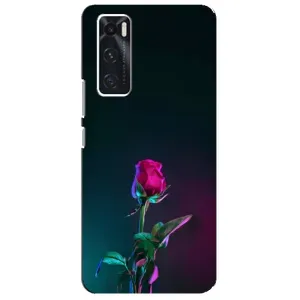 Чохли з принтом Троянд для ViVO V20 se (Нічна троянда)