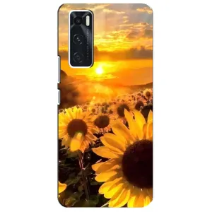 Чохол з Квітами для ViVO V20 se (поле соняшників)