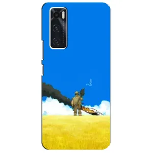 Чехлы на военную тематику для ViVO V20 se (Попадание)