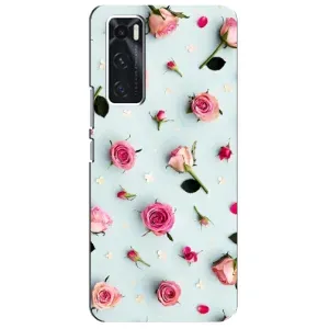 Чохли з принтом Троянд для ViVO V20 se (Різні квіти)