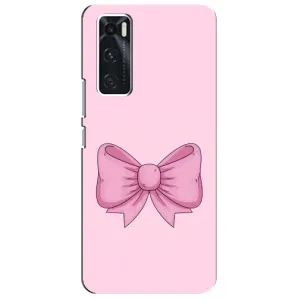 Чехол банты для ViVO V20 se (Розовый бантик)