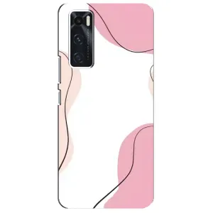 Чохол квітковий дизайн для ViVO V20 se (Рожевий фон)