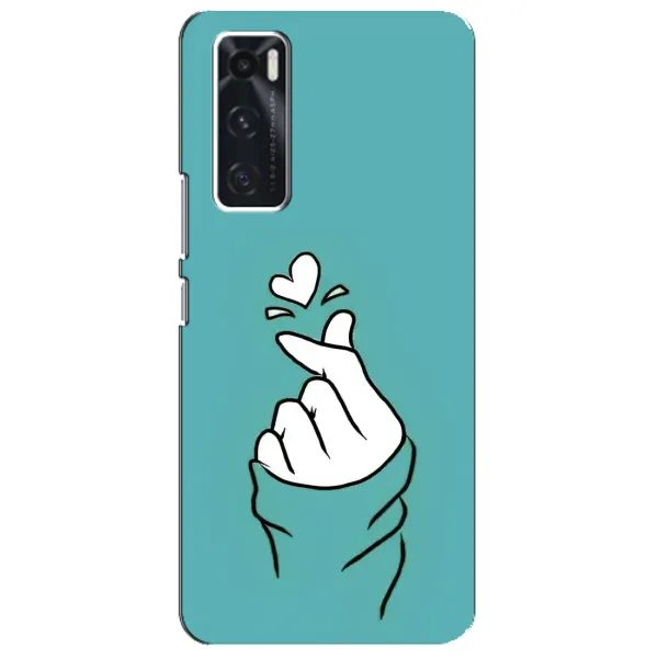 Чехол с рисунком «Сердечко на бирюзовом» для Vivo V20 se Чехол с рисунком «Сердечко на бирюзовом» для Vivo V20 se