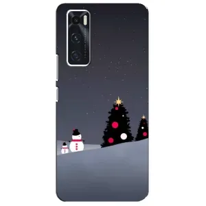 Чехлы на Новый Год ViVO V20 se (Снеговички)