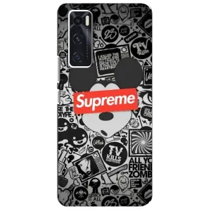 Чехол с Брендами одежды на Виво В20 СЕ (Supreme Маус)