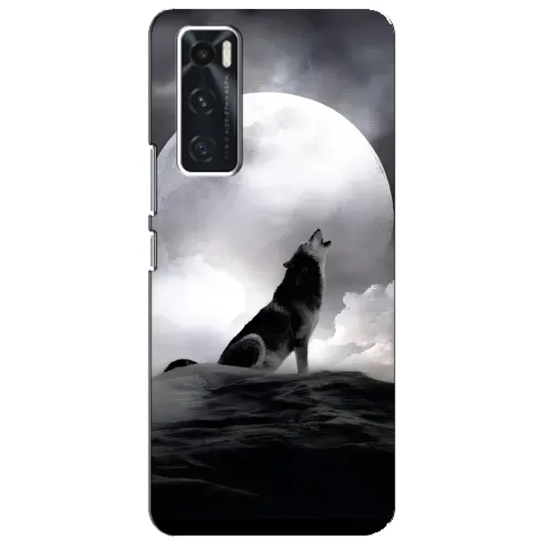 Чехол с рисунком «Волк и луна» для Vivo V20 se Чехол с рисунком «Волк и луна» для Vivo V20 se