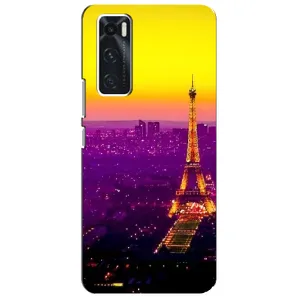 Чехол с Эйфелевой башней на ViVO V20 se (Яркая башня)