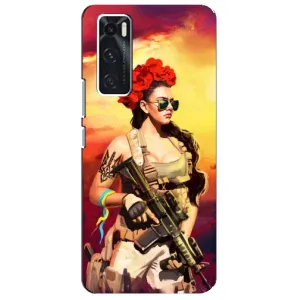 ЗСУ Чохли (TPU) для ViVO V20 se (Жінка солдат)