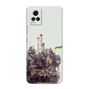 Чехлы на военную тематику для ViVO V20 (Азовсталь)