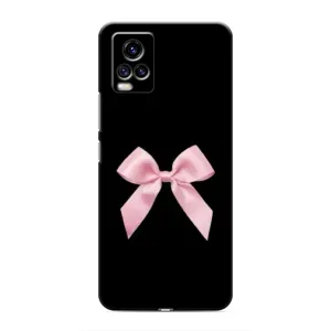 Чехол банты для ViVO V20 (Бант на черном)