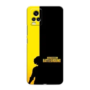 Чехол (TPU) с картинкой "Лого Пабг" на Виво В20 (Battlegrounds)