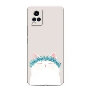 Чехол на тематику: Коты для Vivo V20 (Белый котик)