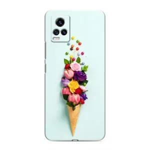 Чохли з тематикою "КВІТИ" на ViVO V20 (Квітка-морозиво)
