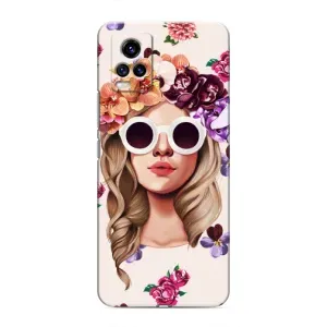 Чехол с картинкой Модные Девчонки ViVO V20 (Девушка в очках)