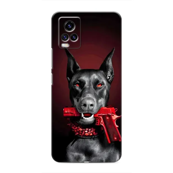 Чехол с рисунком «Доберман злой» для Vivo V20 Чехол с рисунком «Доберман злой» для Vivo V20