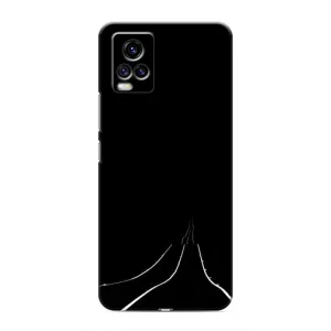 Чехол с картинками на черном фоне для ViVO V20 (Дорога)