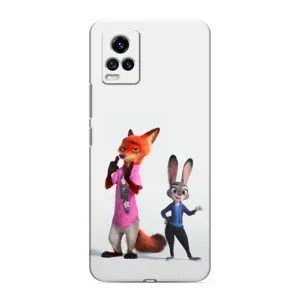 Силиконовый чехол с принтом Зоотрополіс для ViVO V20 (Джуди и Ник)
