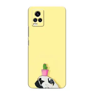 Бампер для ViVO V20 с картинкой "Песики" (Кактус на голове)