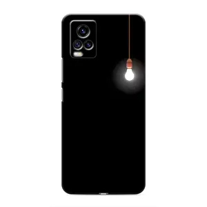 Чехол с картинками на черном фоне для ViVO V20 (Лампочка)