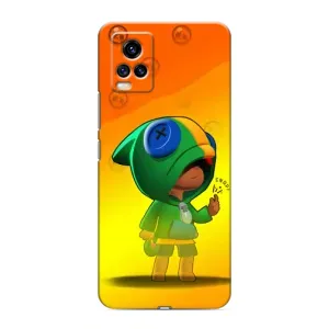 Чехол Бравл Старс для ViVO V20 (LEON в кофте)