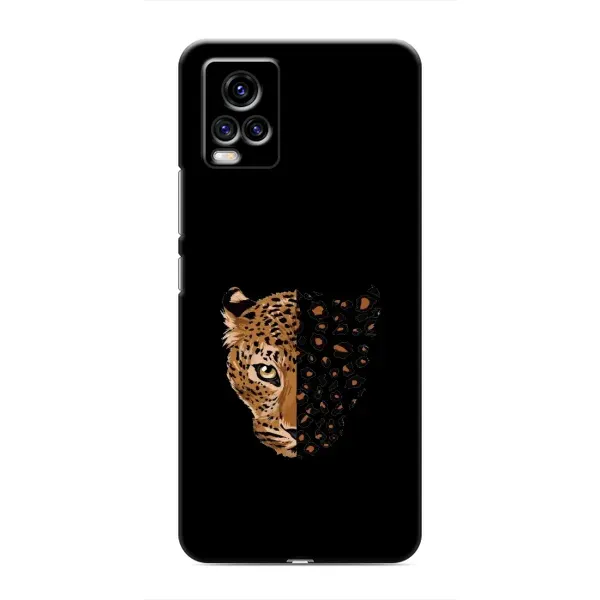 Чехол с рисунком «Леопард на черном» для Vivo V20 Чехол с рисунком «Леопард на черном» для Vivo V20