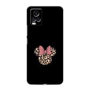 Чехол с леопардовым принтом на ViVO V20 (Леопардовая Минни)