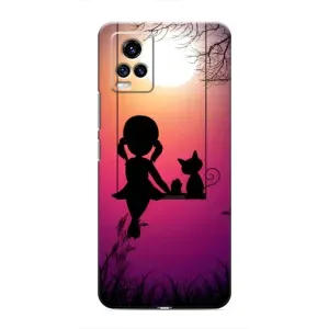 Дівчачий Чохол для ViVO V20 (На гойдалці)