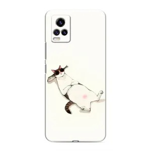 Чехол на тематику: Коты для Vivo V20 (Отдых)