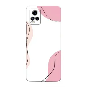 Чохол квітковий дизайн для ViVO V20 (Рожевий фон)