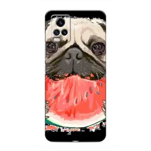 Чехол (ТПУ) Милые собачки для ViVO V20 (Смешной Мопс)