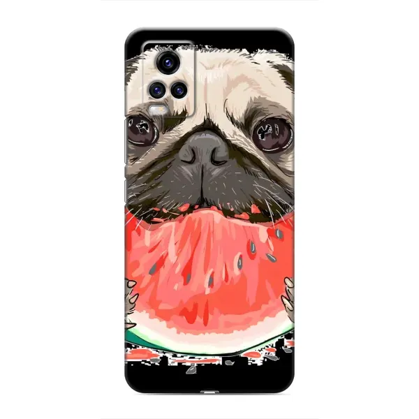 Чехол с рисунком «Смешной Мопс» для Vivo V20 Чехол с рисунком «Смешной Мопс» для Vivo V20