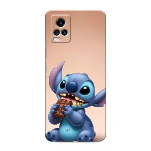 Чехол с рисунком Стич для Vivo V20 (Стич с шоколадом)