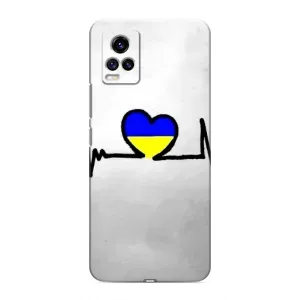 Силиконовый Чехол на ViVO V20 (Я-Украина) (Украинская кардиограмма)