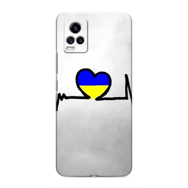 Чехол с рисунком «Украинская кардиограмма» для Vivo V20 Чехол с рисунком «Украинская кардиограмма» для Vivo V20