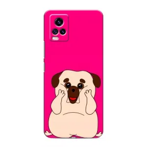 Чехол (ТПУ) Милые собачки для ViVO V20 (Веселый Мопсик)