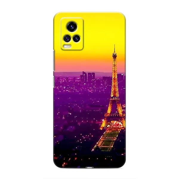 Чехол с рисунком «Яркая башня» для Vivo V20