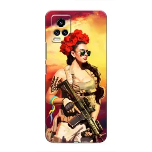 ЗСУ Чехлы (TPU) для ViVO V20 (Женщина солдат)