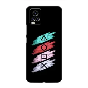 Чехол КИБЕРСПОРТ для ViVO V20 (Значки Sony)