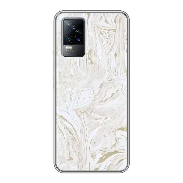Чехол с рисунком «белый мрамор» для Vivo V21 Чехол с рисунком «белый мрамор» для Vivo V21
