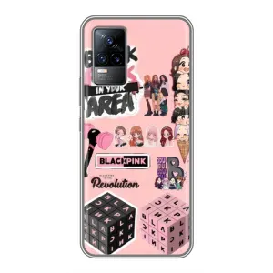 Чехлы с картинкой для Vivo V21 (BLACK PINK коллаж)