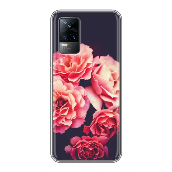 Чехол с рисунком «Бутоны» для Vivo V21 Чехол с рисунком «Бутоны» для Vivo V21